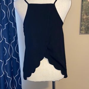 Flowy split back cami